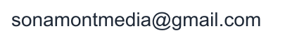 Sonamont press e-mail address (shown as an image)